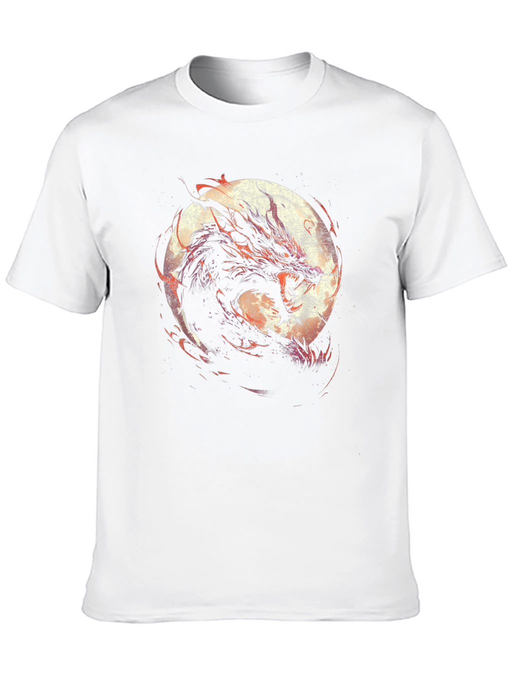 Dragon Moon Graphic Tee - Black