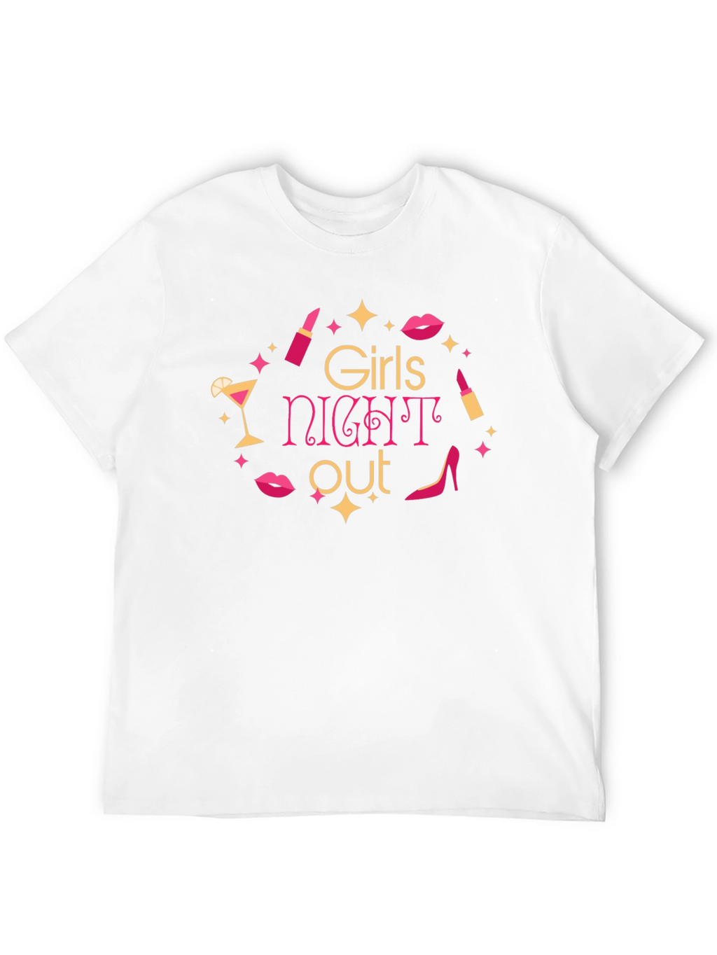 Girls Night Out Graphic Tee - Black