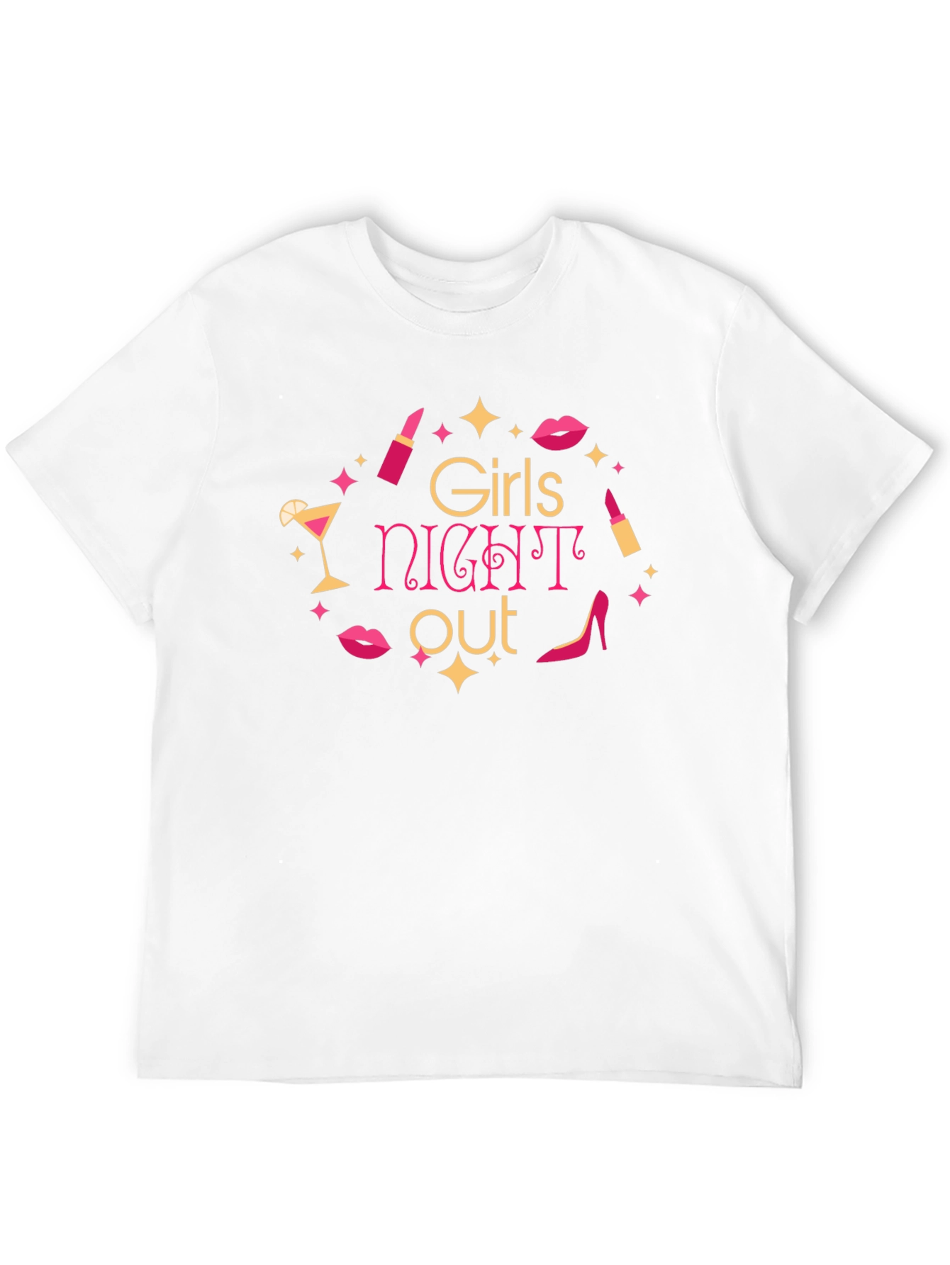 Girls Night Out Graphic Tee - Black