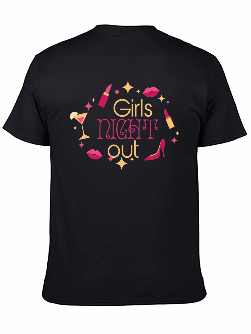 Girls Night Out Graphic Tee - Black