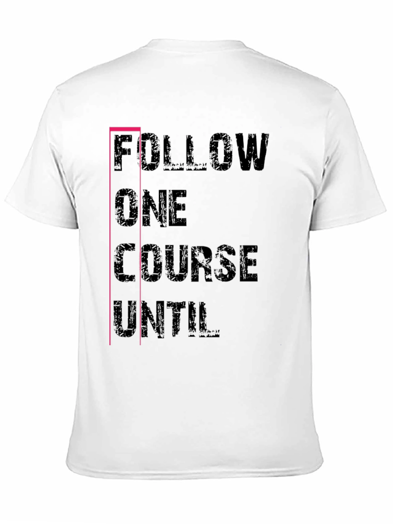 Follow One Course T-Shirt Black