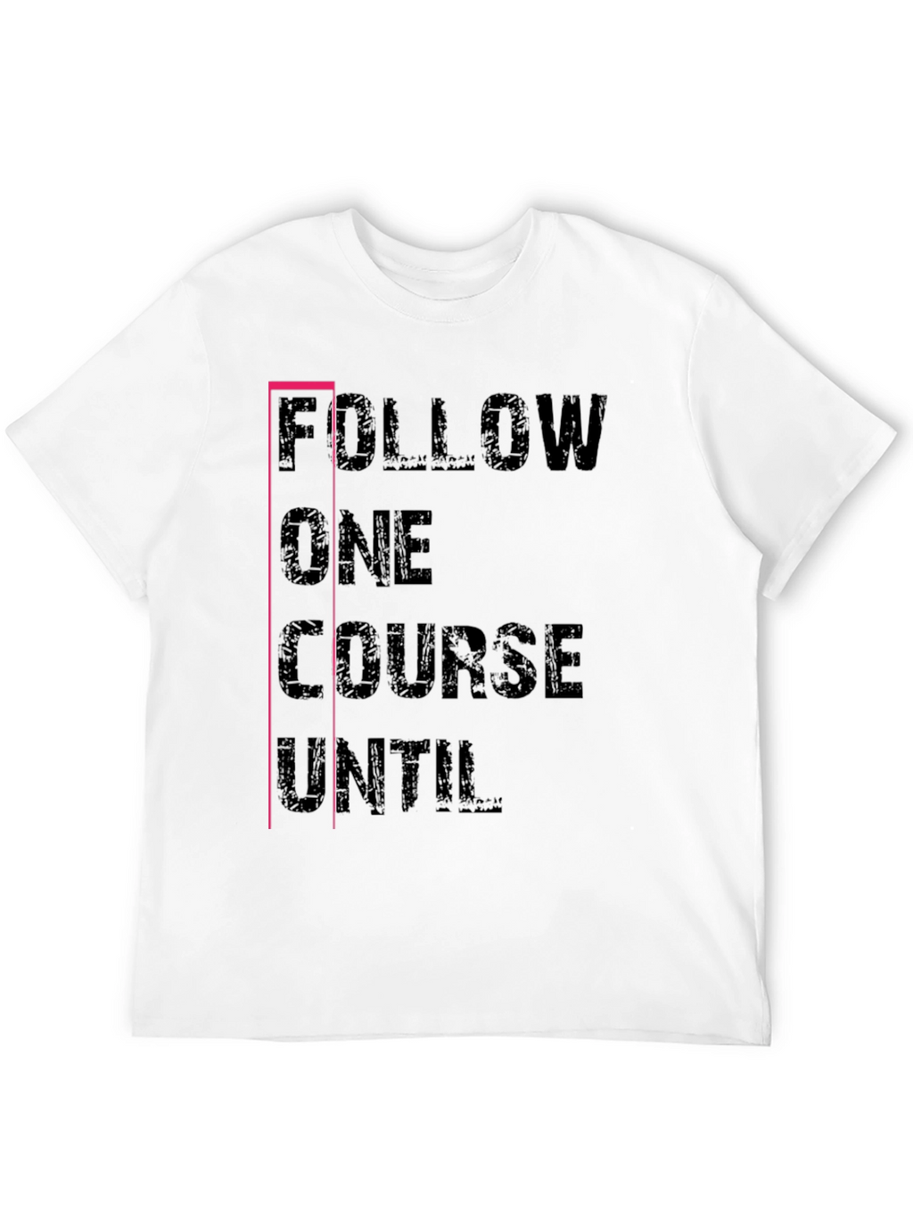 Follow One Course T-Shirt Black