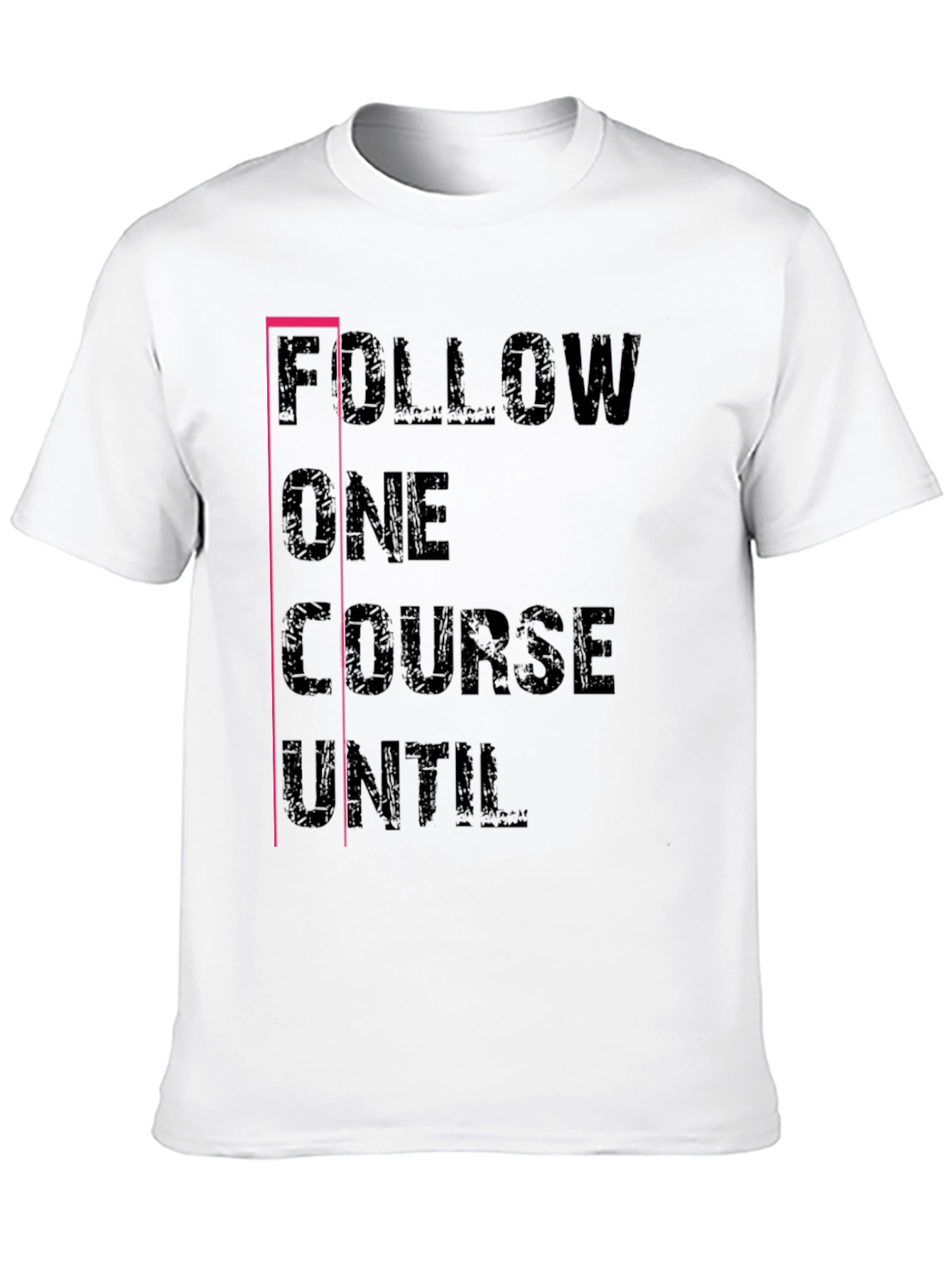 Follow One Course T-Shirt Black