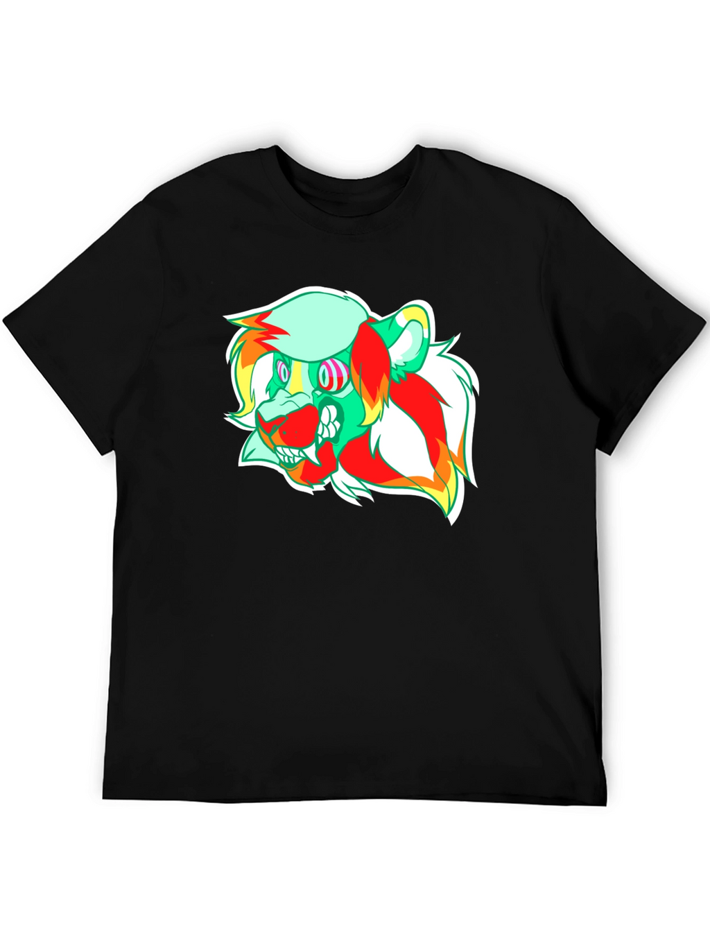 Psychedelic Lion Graphic Tee - Modern Comfort