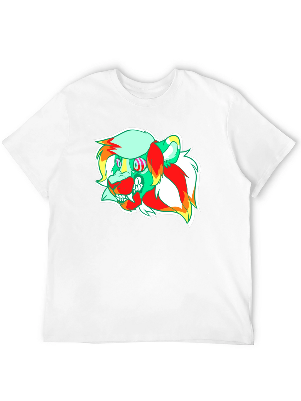 Psychedelic Lion Graphic Tee - Modern Comfort