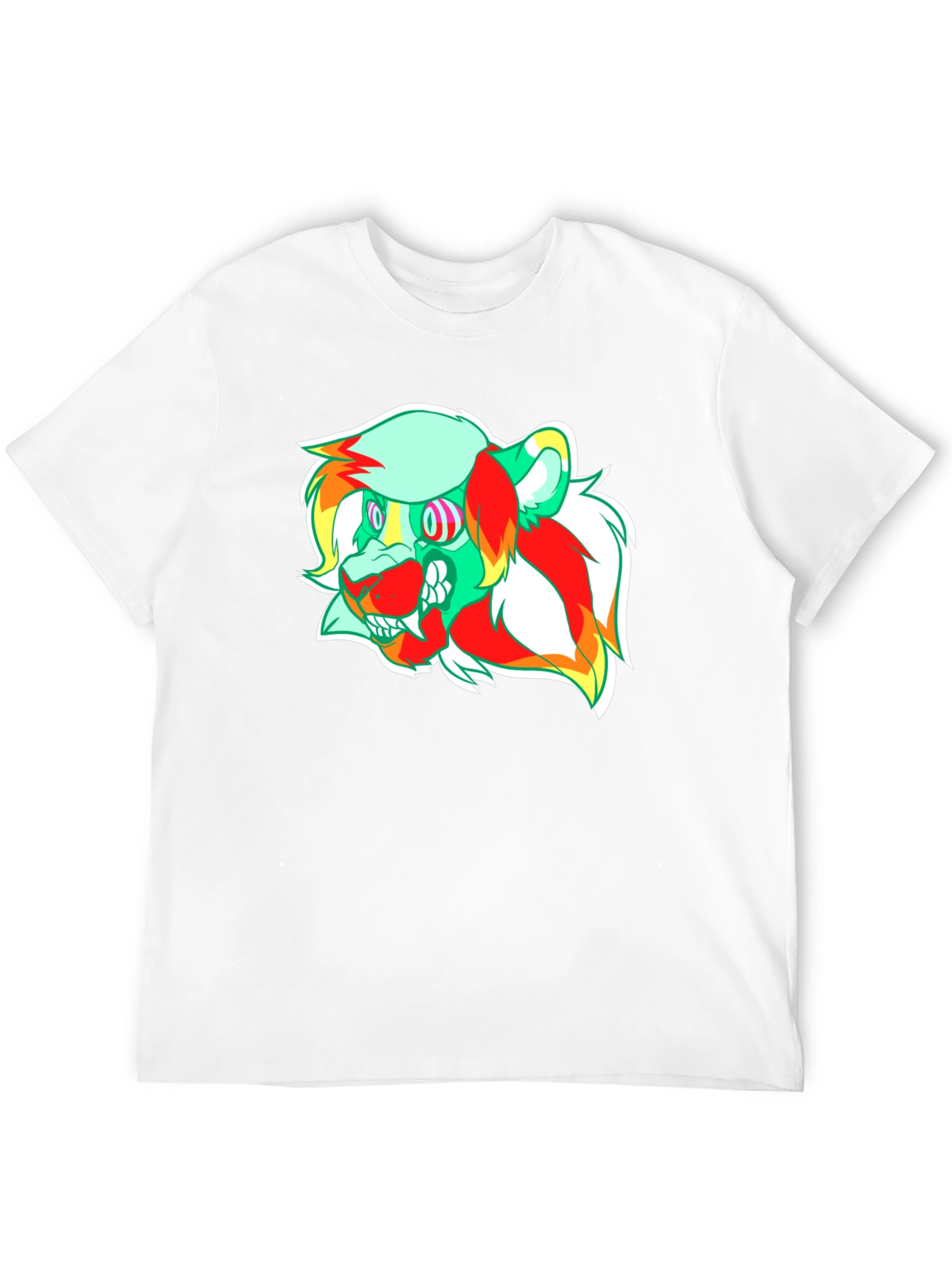 Psychedelic Lion Graphic Tee - Modern Comfort