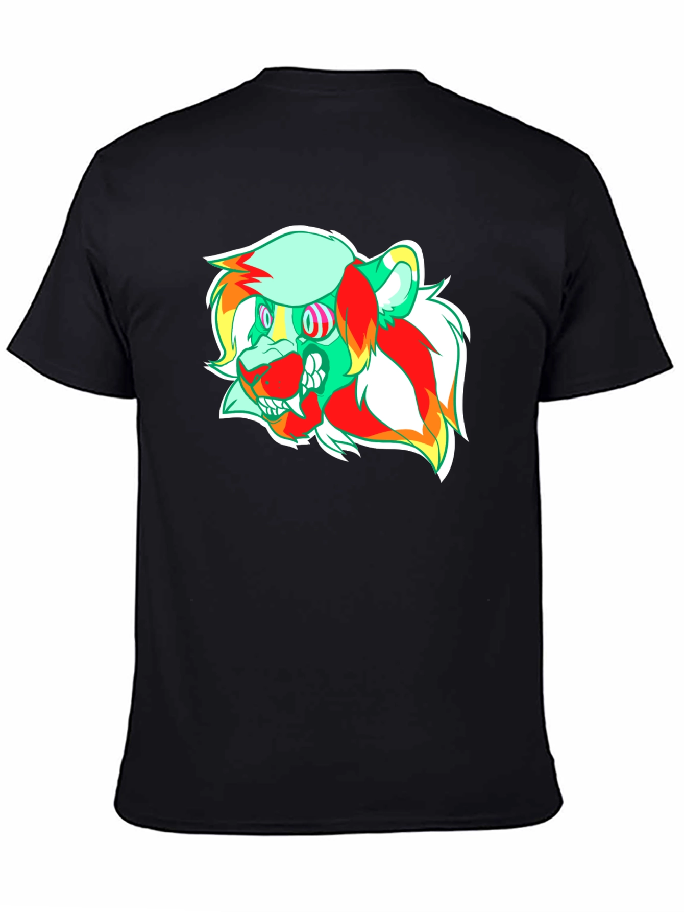 Psychedelic Lion Graphic Tee - Modern Comfort
