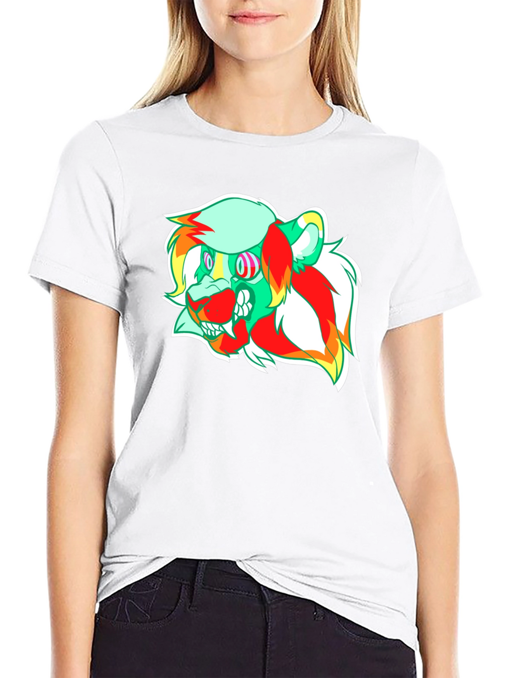 Psychedelic Lion Graphic Tee - Modern Comfort