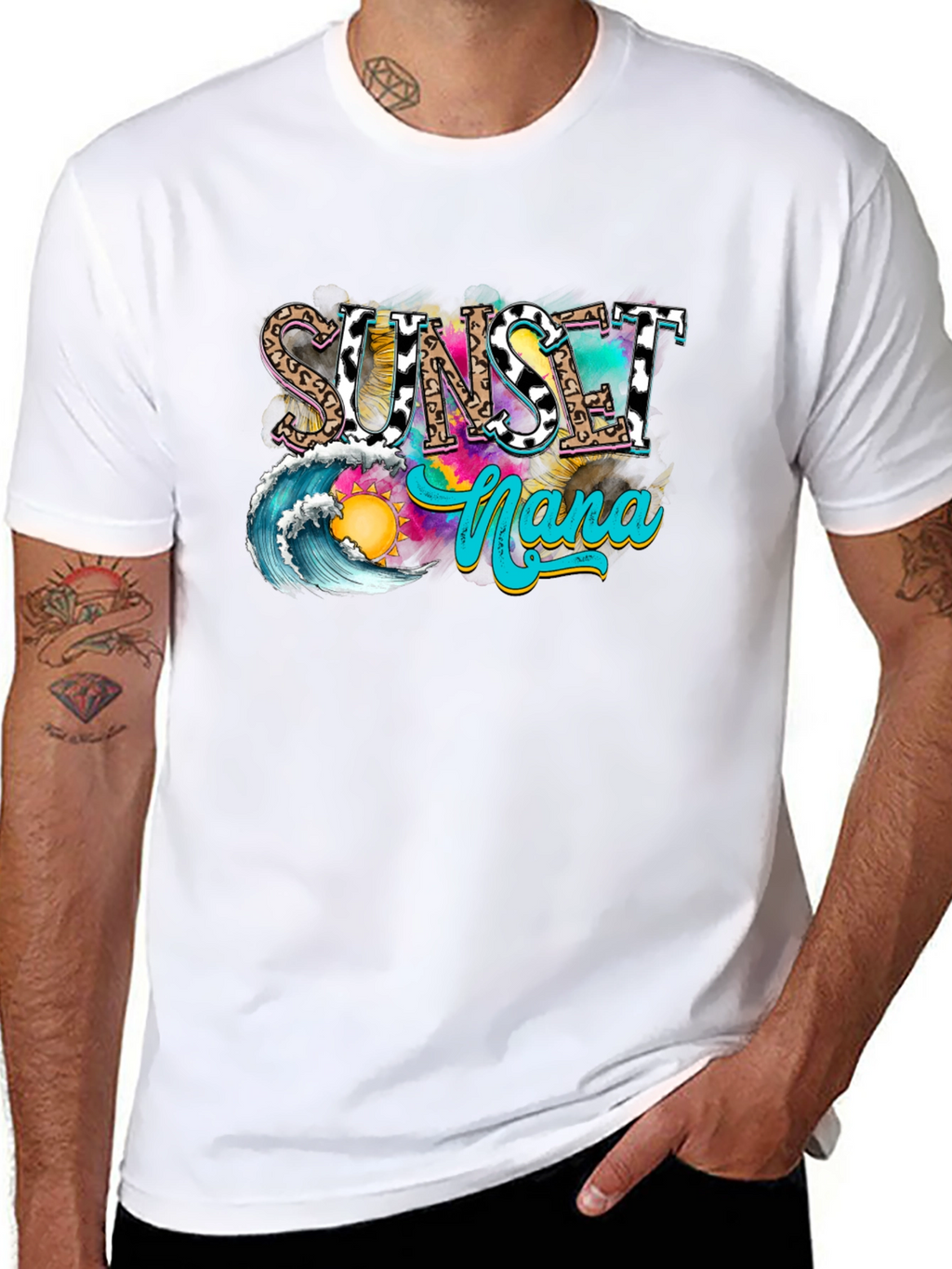 Sunset Nana Graphic T-Shirt