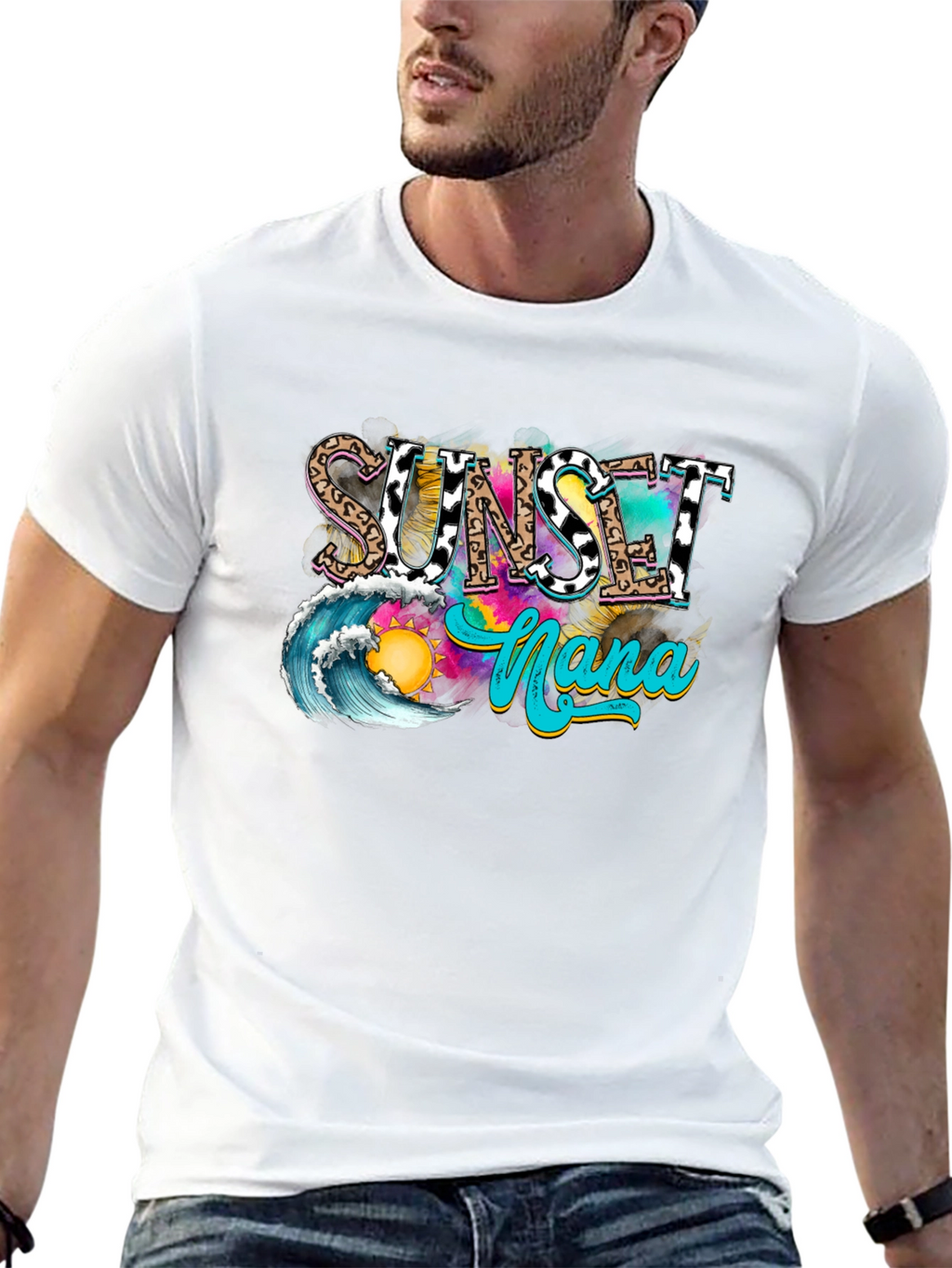 Sunset Nana Graphic T-Shirt