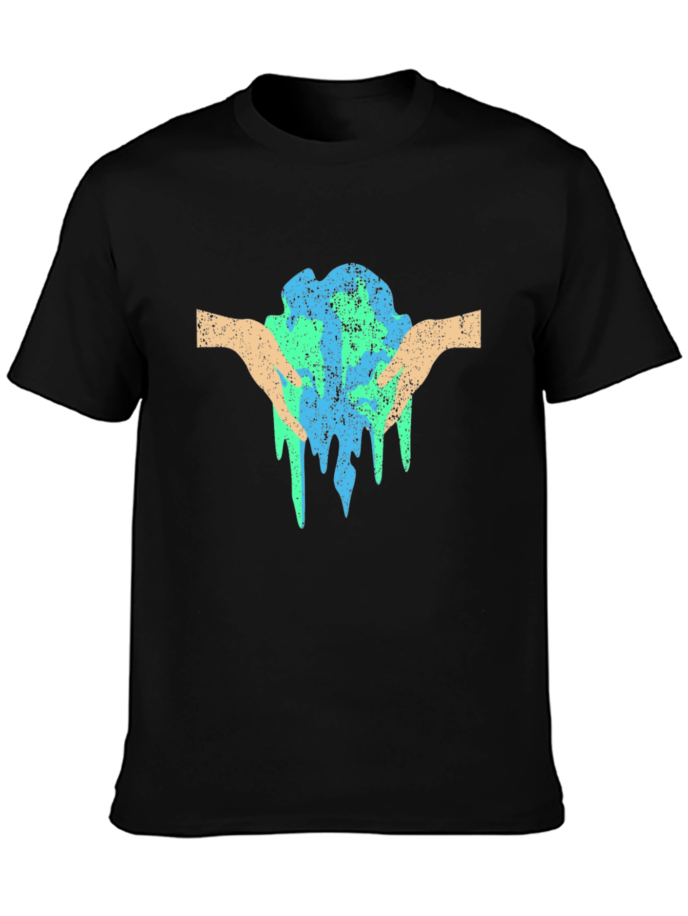 Save the Planet Tee - Earth in Hands Graphic T-Shirt