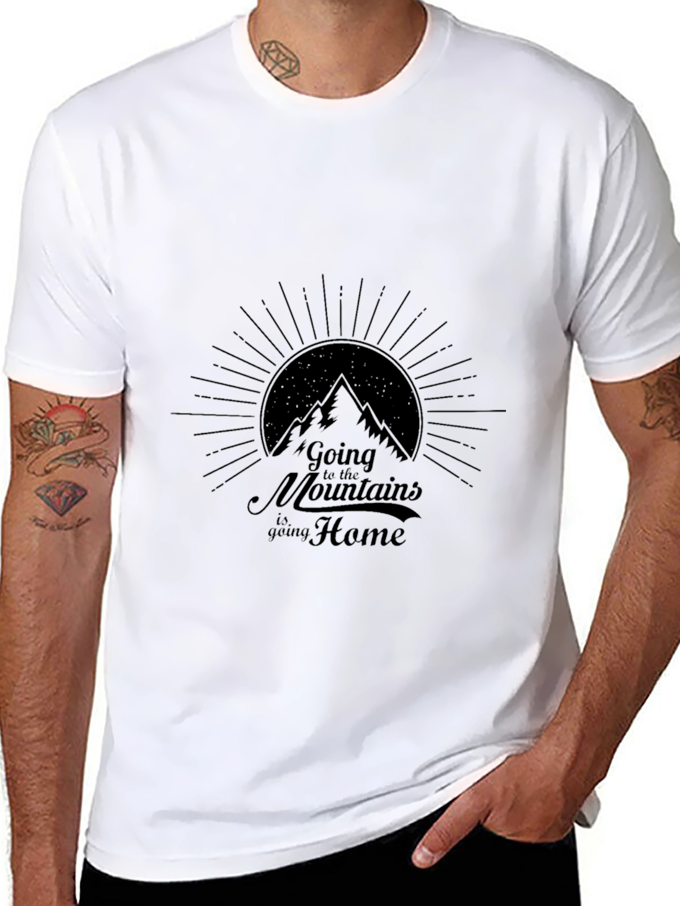 Mountain Home Black Graphic Tee