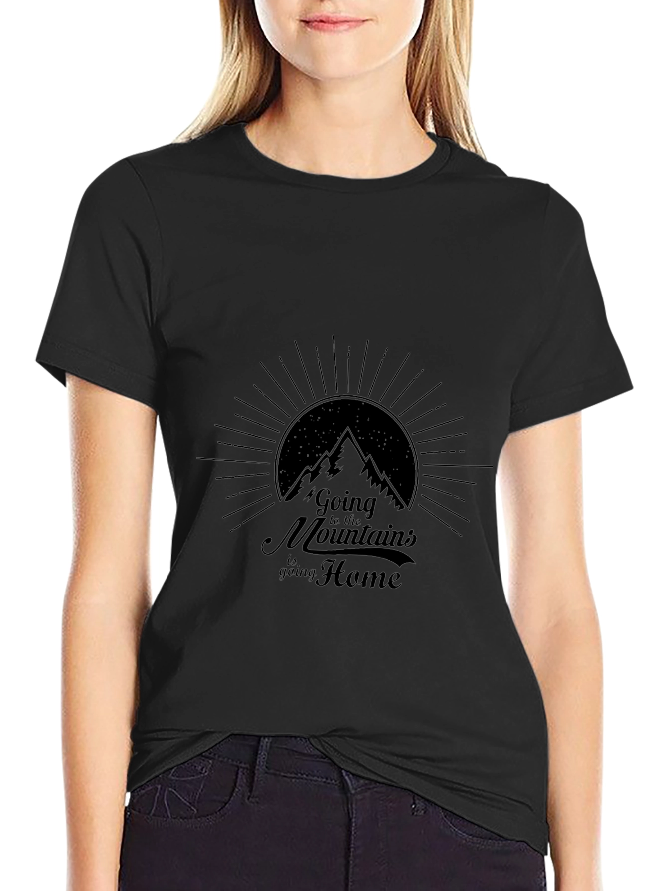 Mountain Home Black Graphic Tee