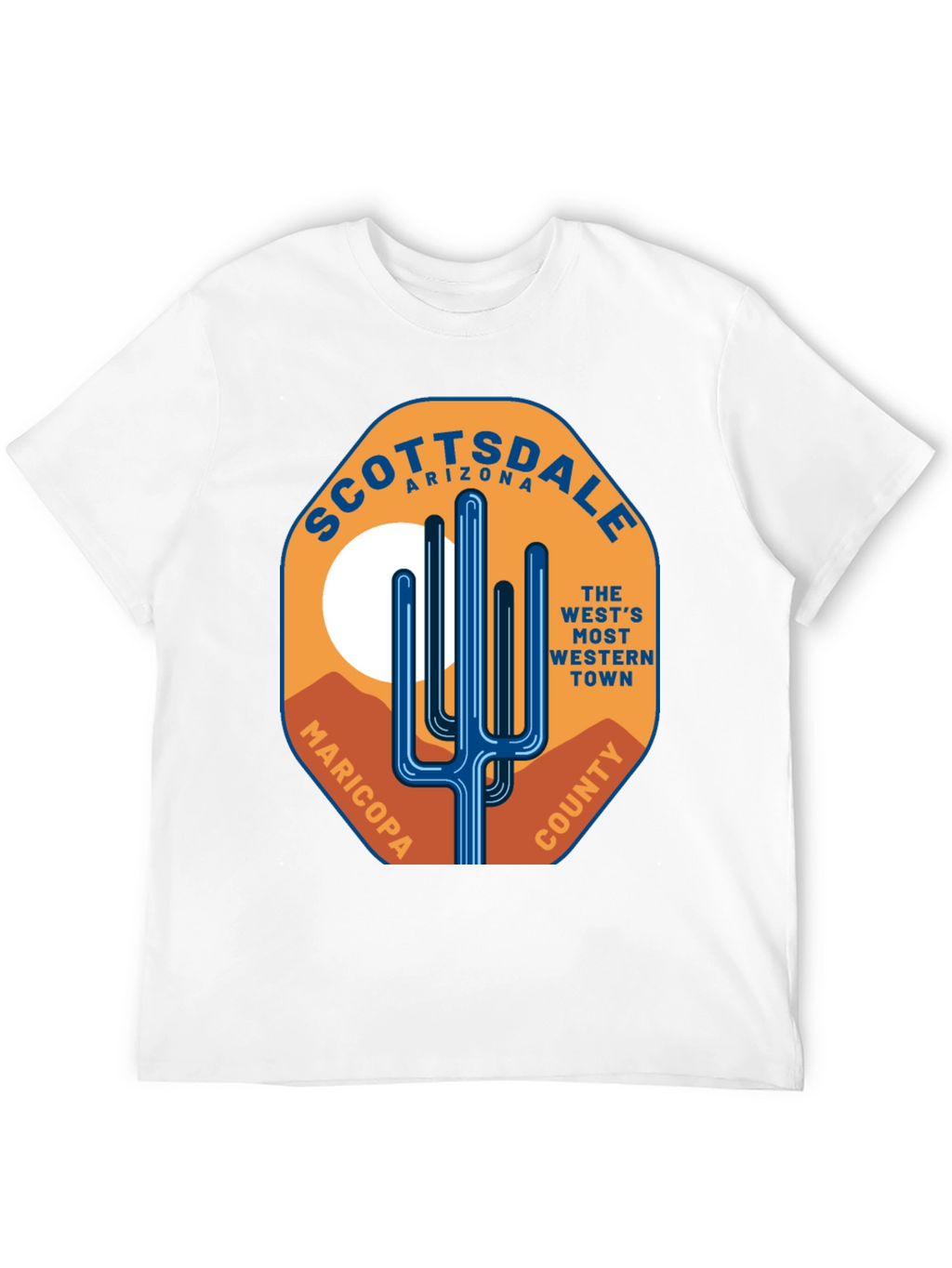 Scottsdale Arizona Cactus Graphic T-Shirt