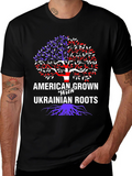 American Grown with Ukrainian Roots Graphic Tee