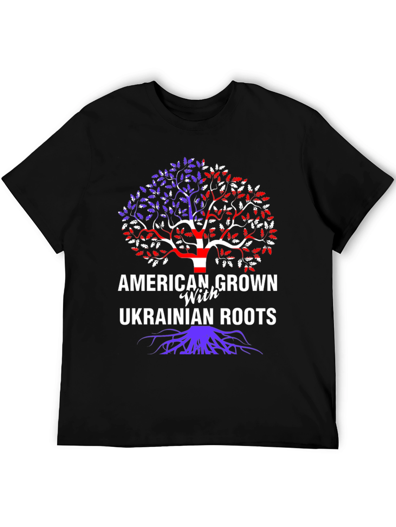 American Grown with Ukrainian Roots Graphic Tee