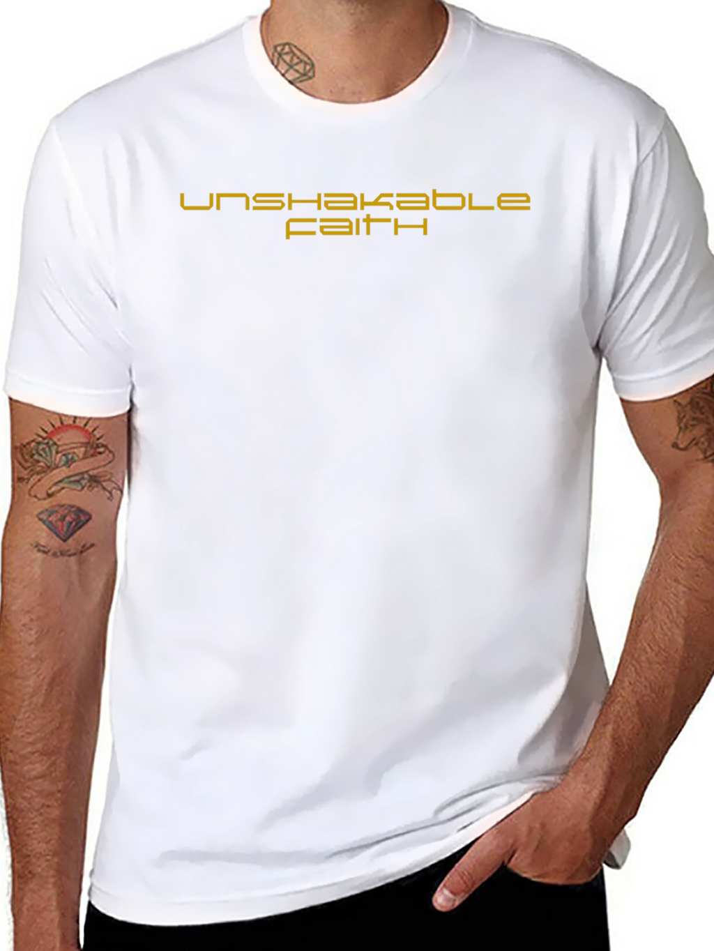 Unshakable Faith Black Graphic Tee