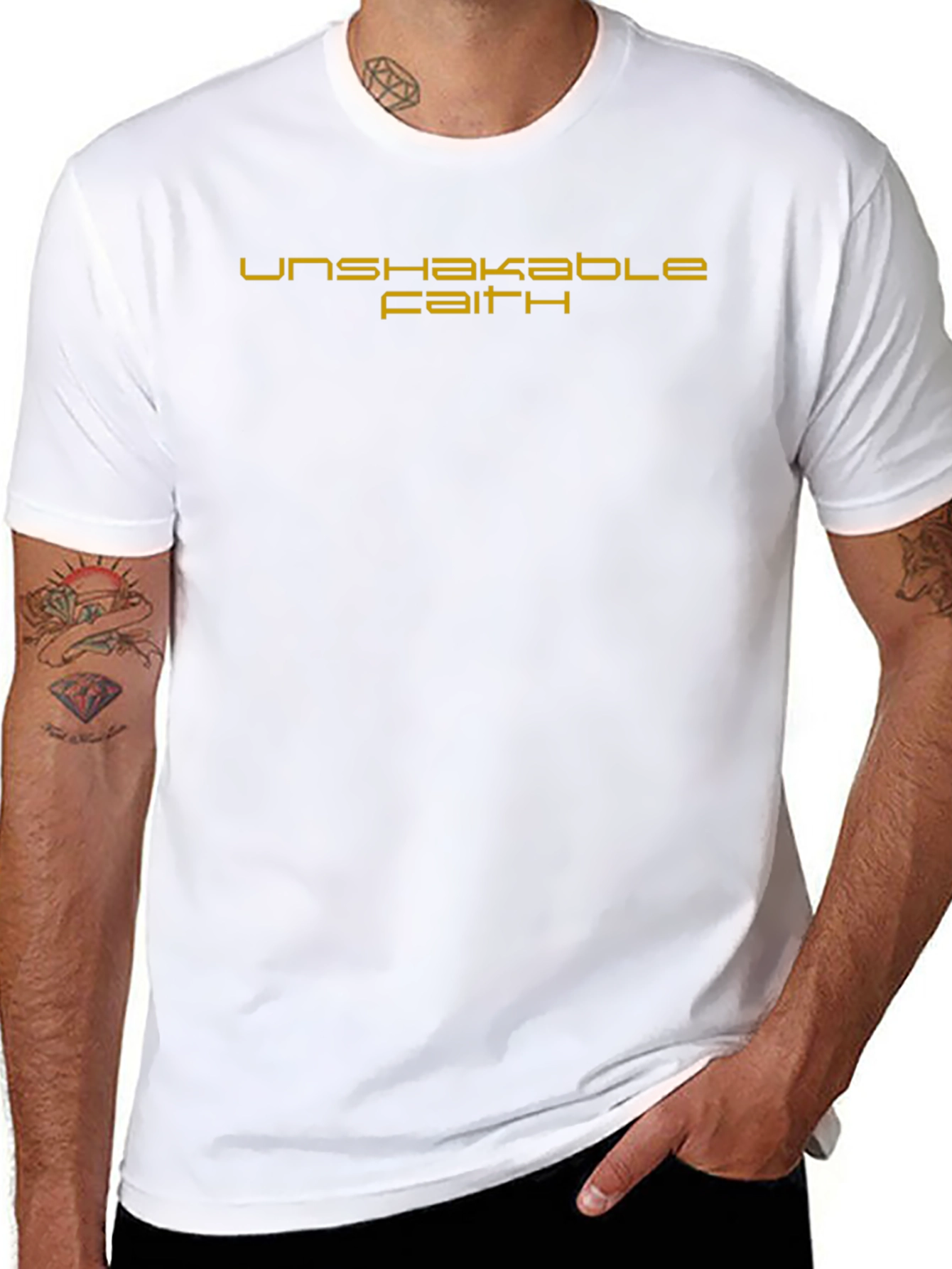 Unshakable Faith Black Graphic Tee