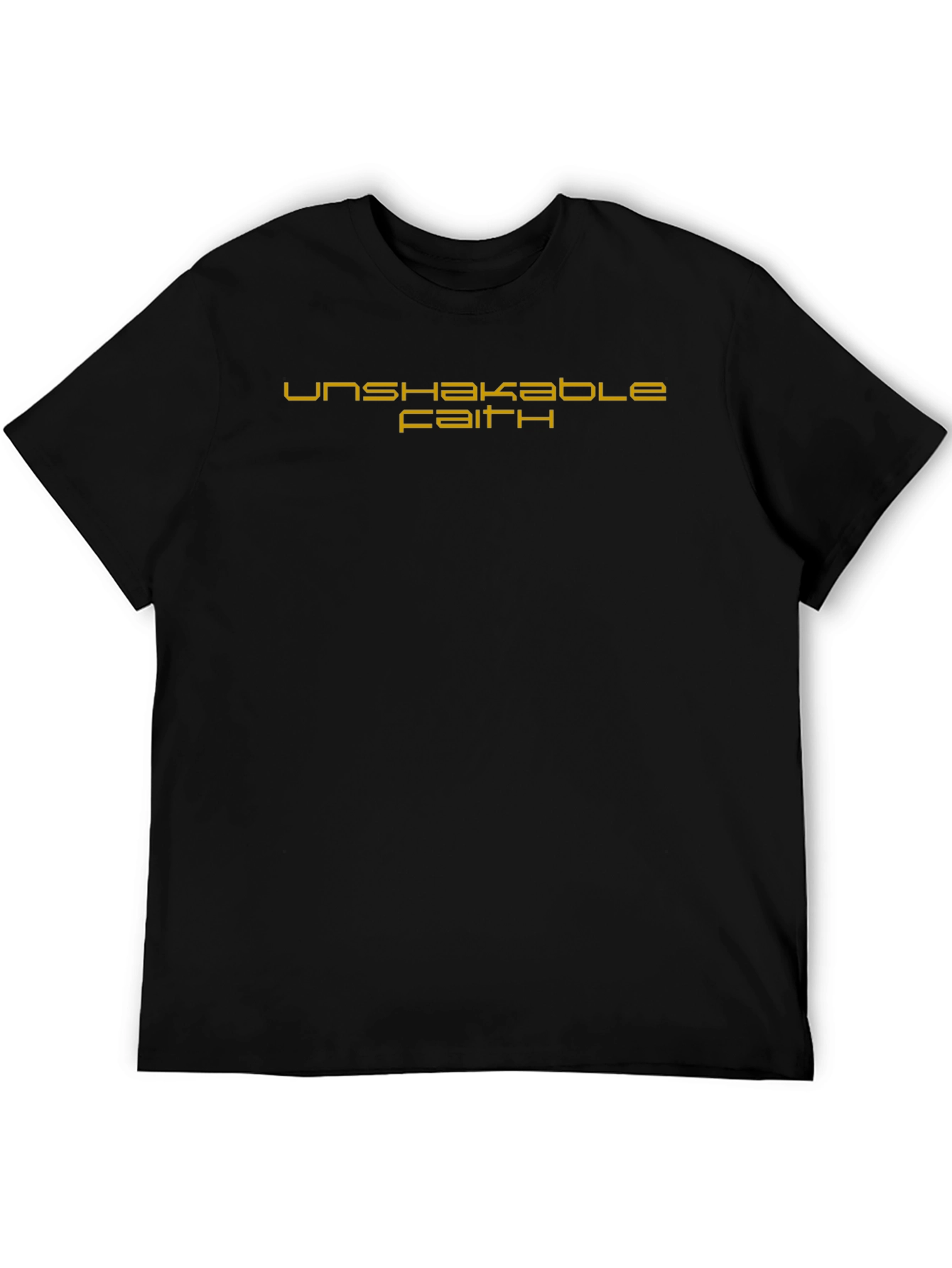Unshakable Faith Black Graphic Tee