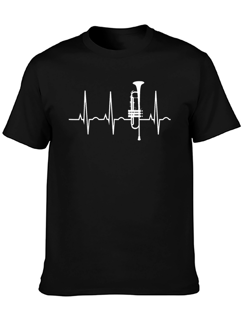 Trumpet Heartbeat T-Shirt - Musician Tee