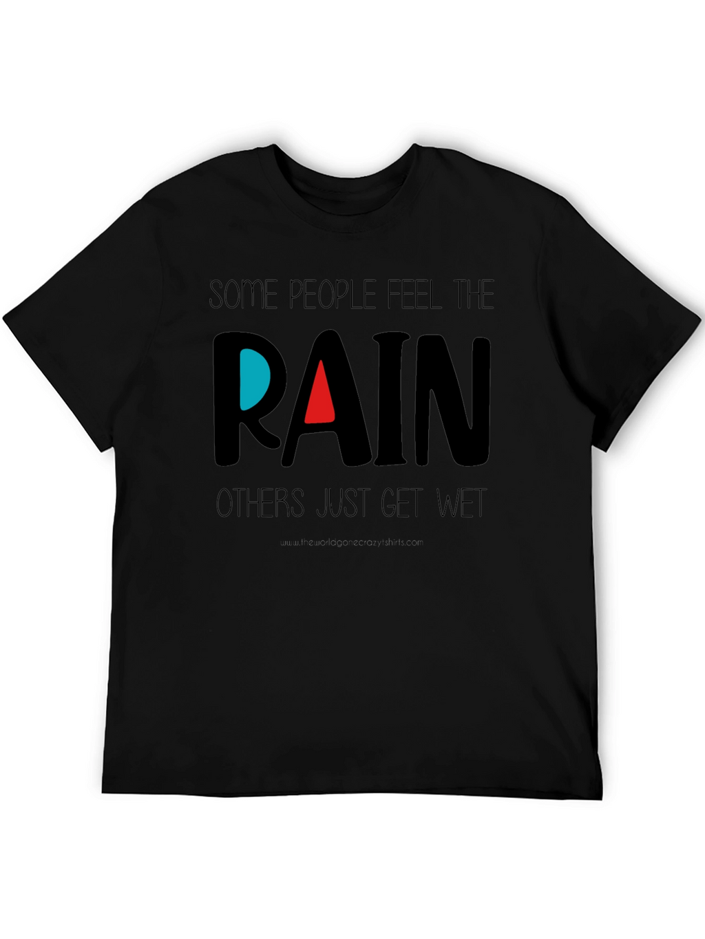 Feel the Rain Black T-Shirt