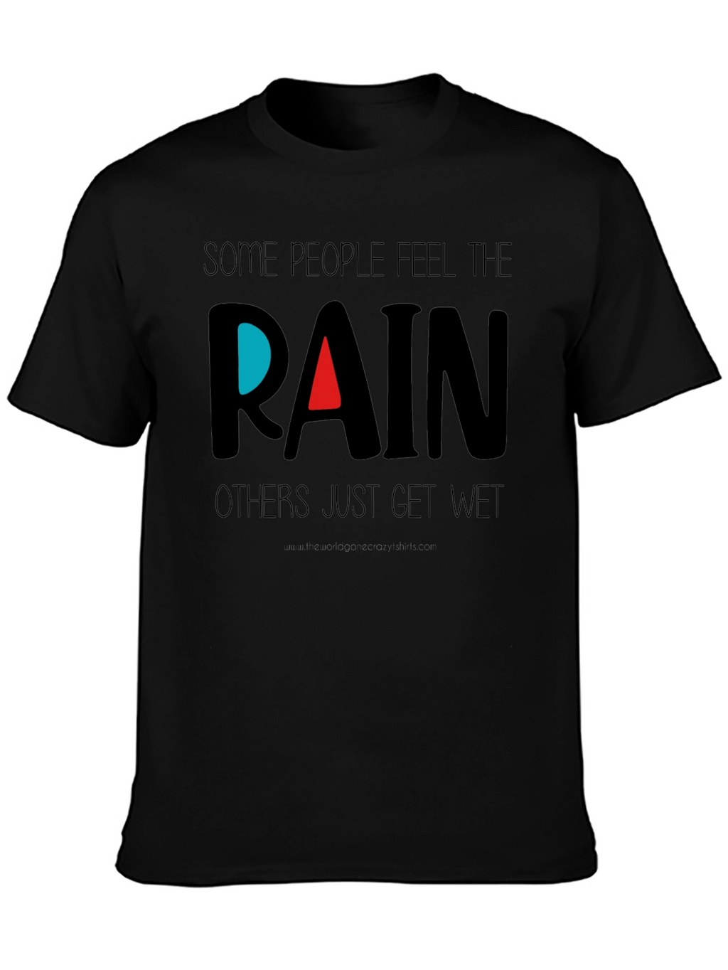 Feel the Rain Black T-Shirt