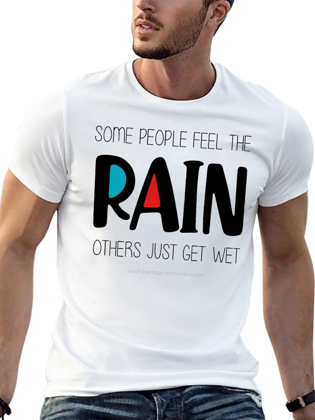 Feel the Rain Black T-Shirt