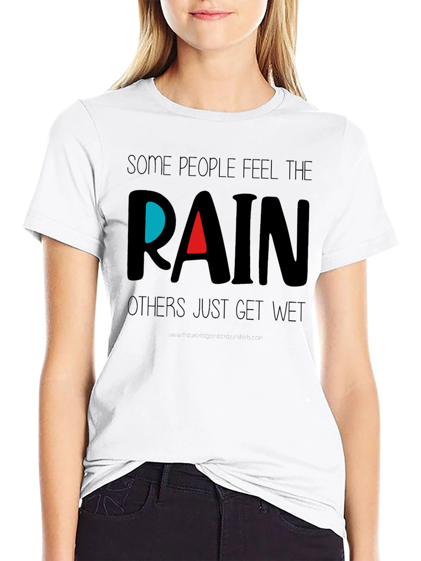 Feel the Rain Black T-Shirt
