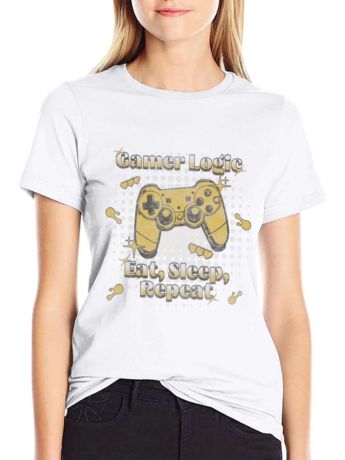 Gamer Logic T-Shirt: Eat Sleep Repeat