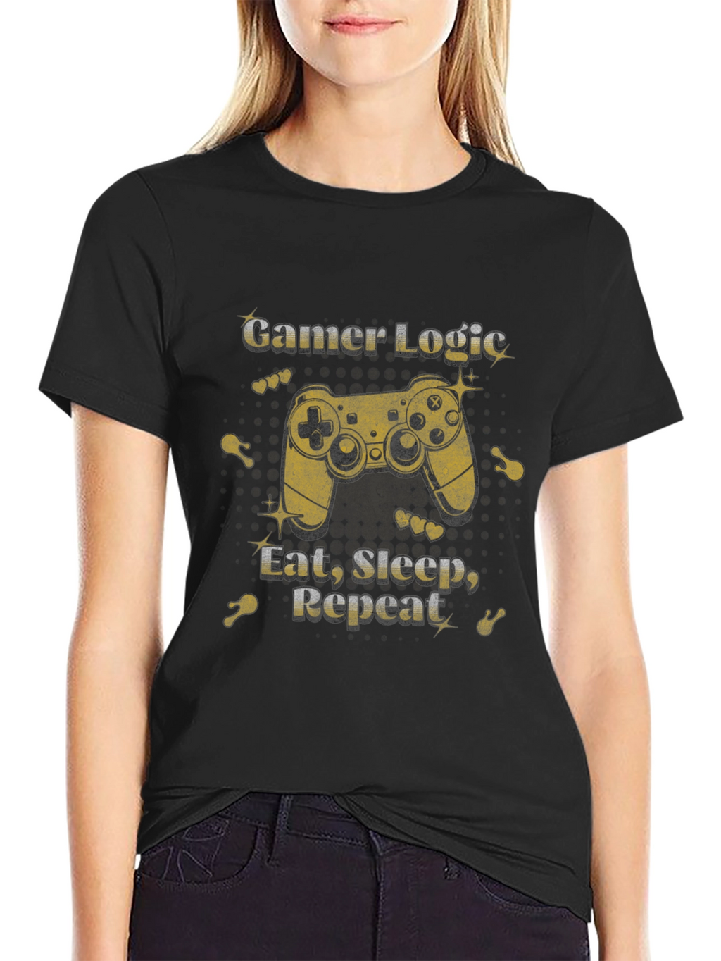 Gamer Logic T-Shirt: Eat Sleep Repeat