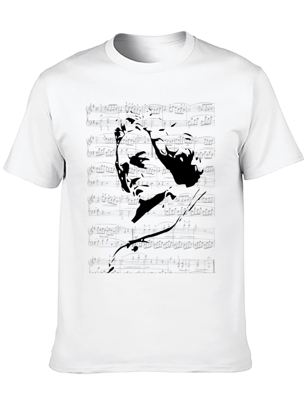 Beethoven Graphic Print Black T-Shirt