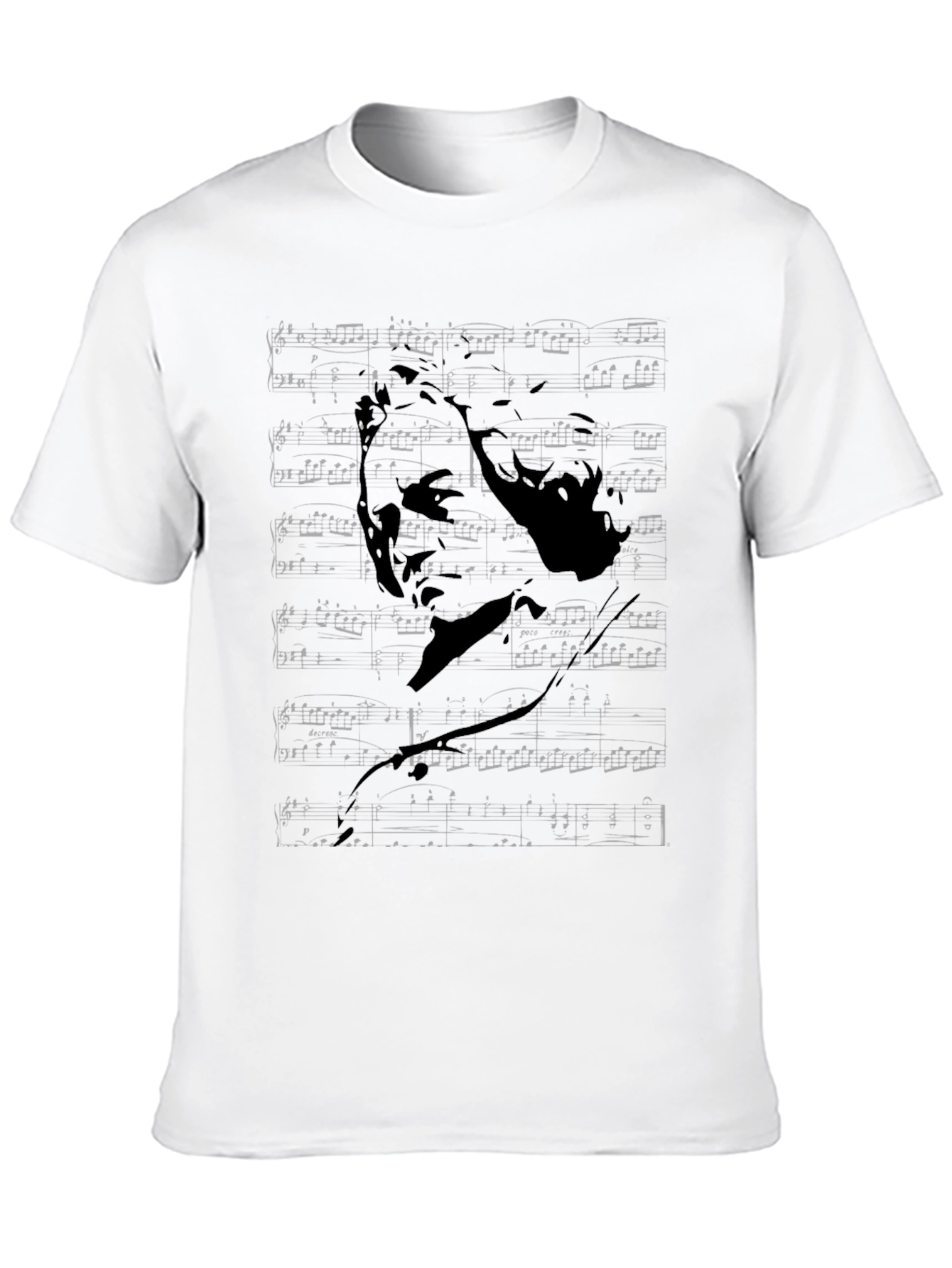 Beethoven Graphic Print Black T-Shirt
