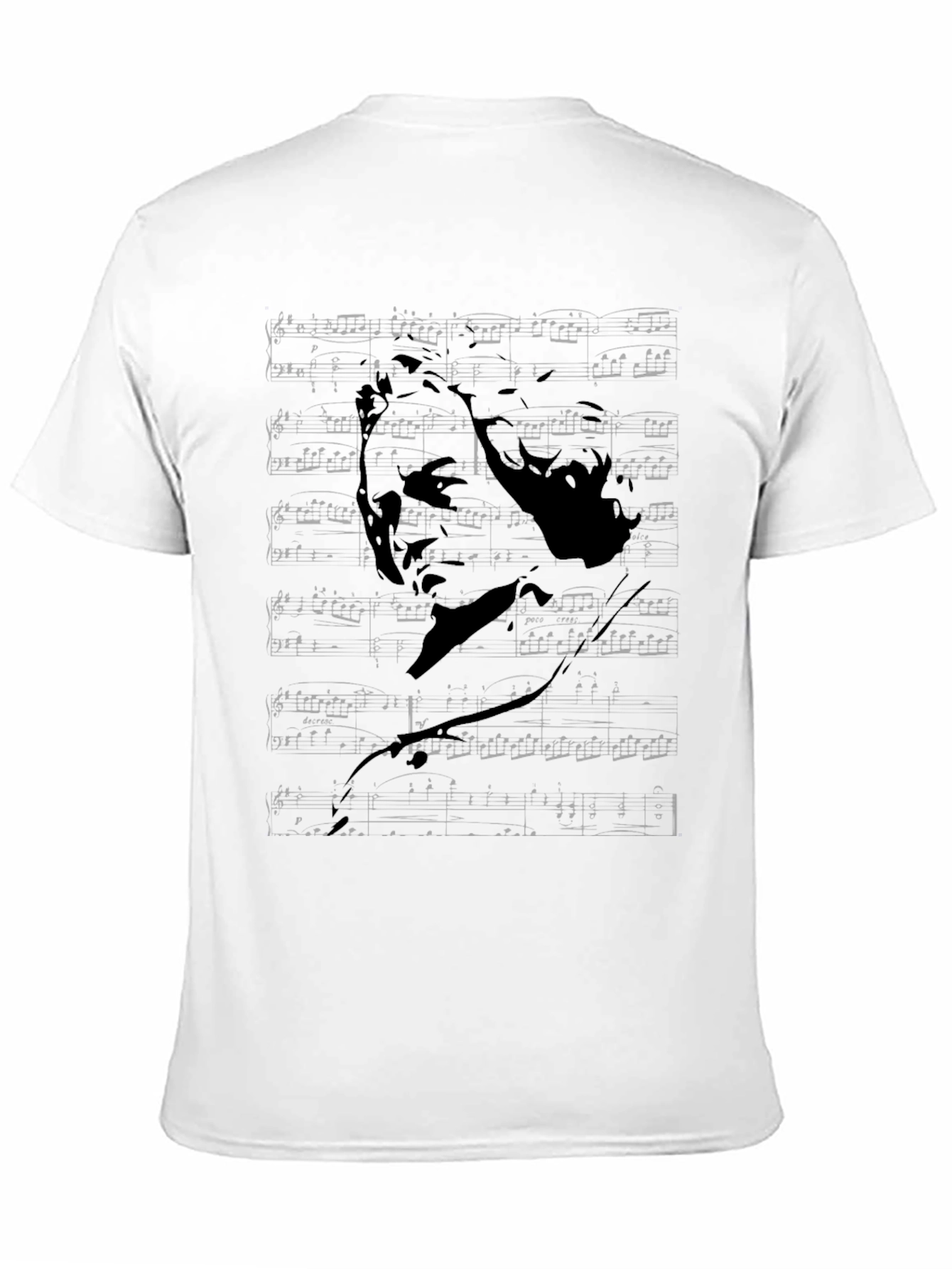 Beethoven Graphic Print Black T-Shirt