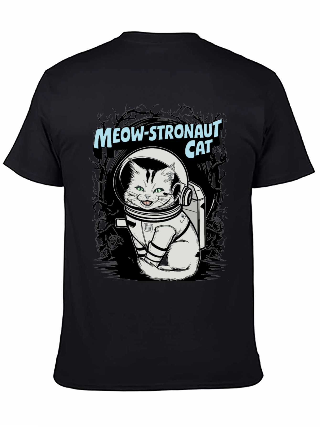Meow-stronaut Cat Graphic T-Shirt - Space Adventure Tee