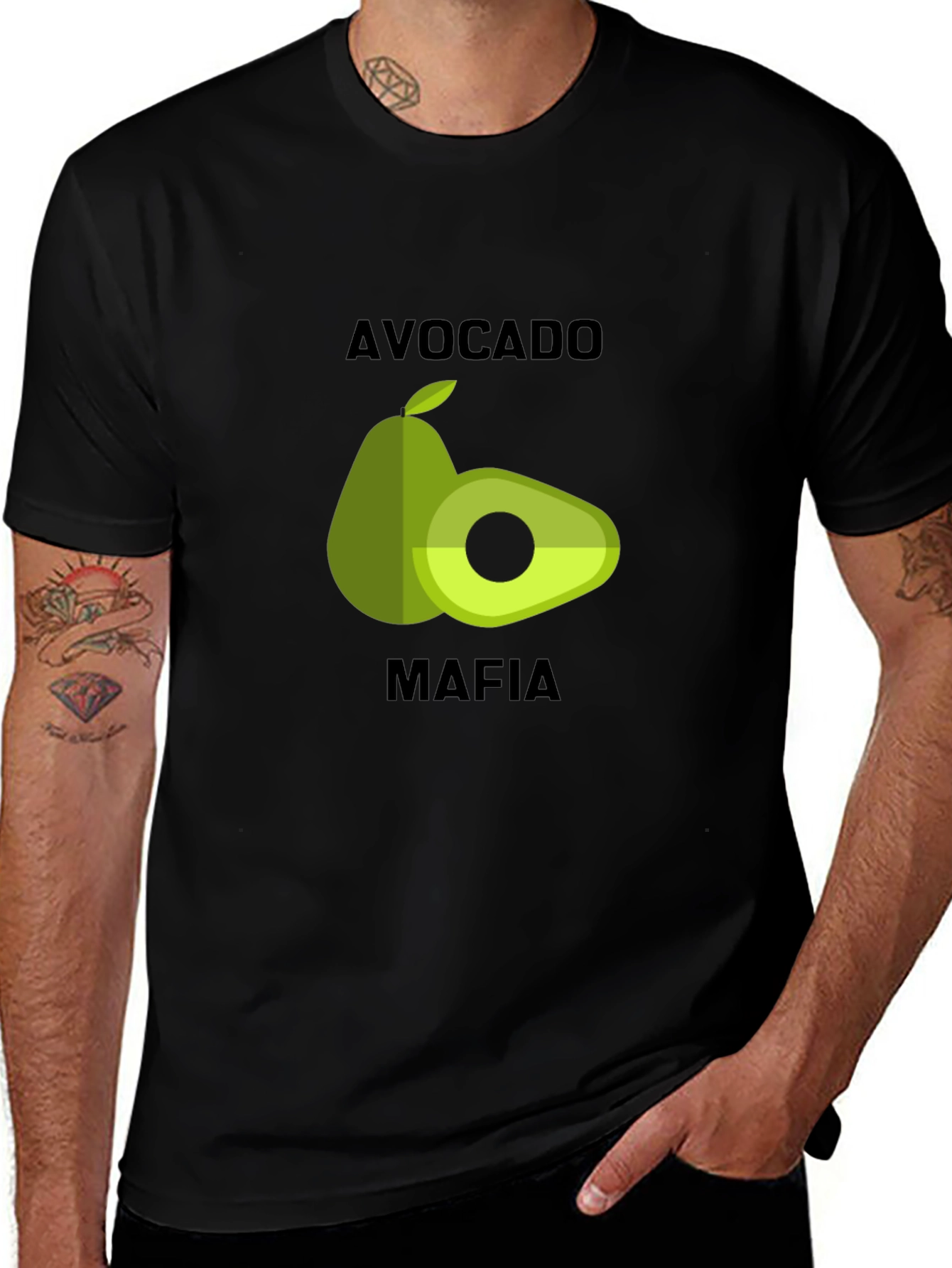 Avocado Mafia Black Graphic Tee