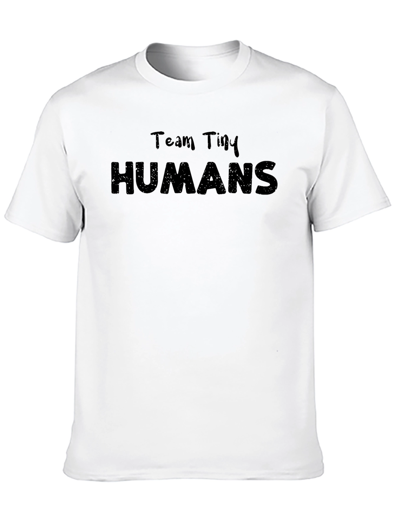 Team Tiny Humans Black Graphic T-Shirt