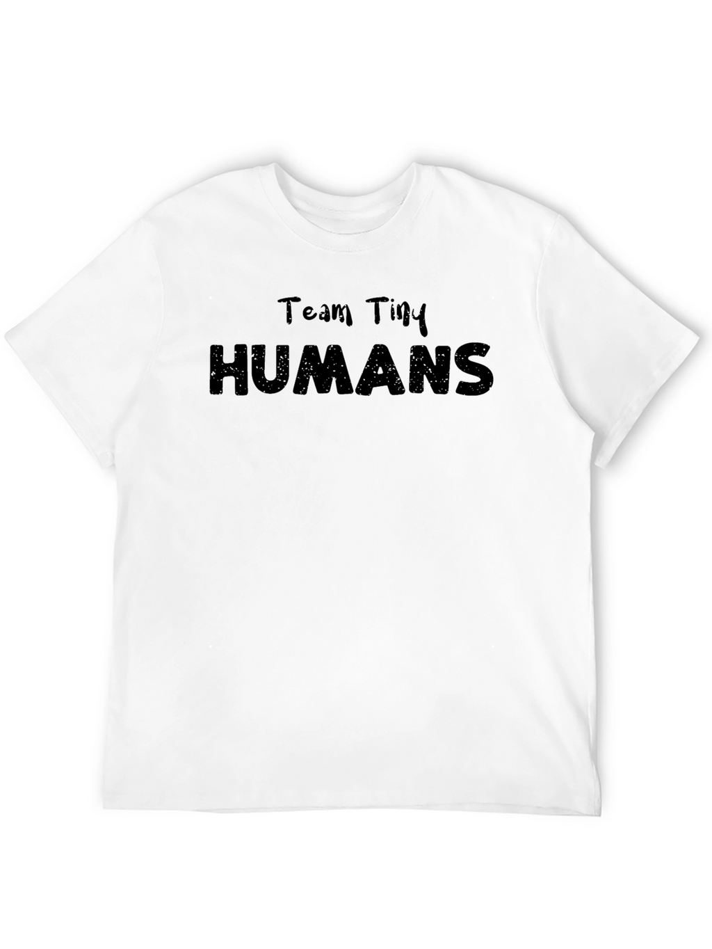 Team Tiny Humans Black Graphic T-Shirt