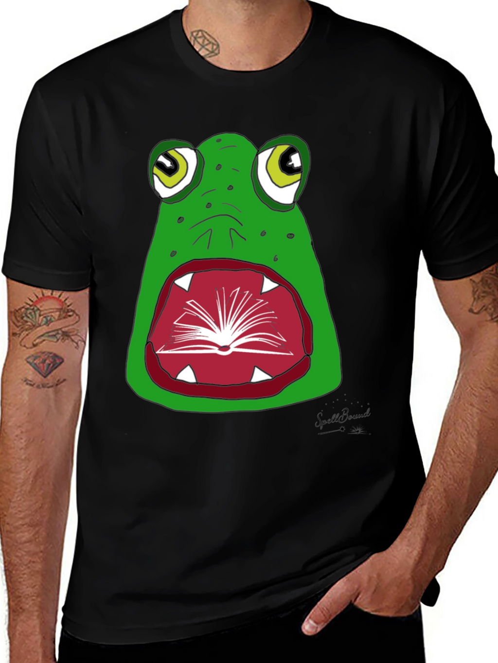 Frog Bookworm Graphic T-Shirt - Read and Ribbit!