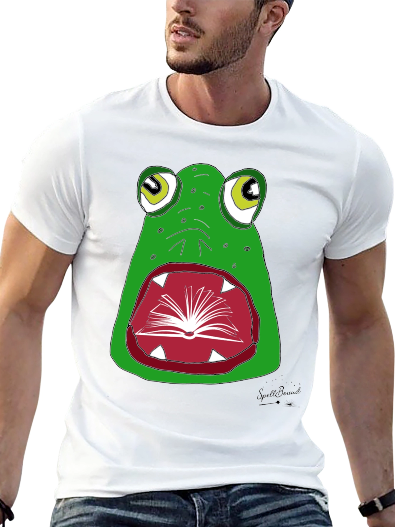 Frog Bookworm Graphic T-Shirt - Read and Ribbit!