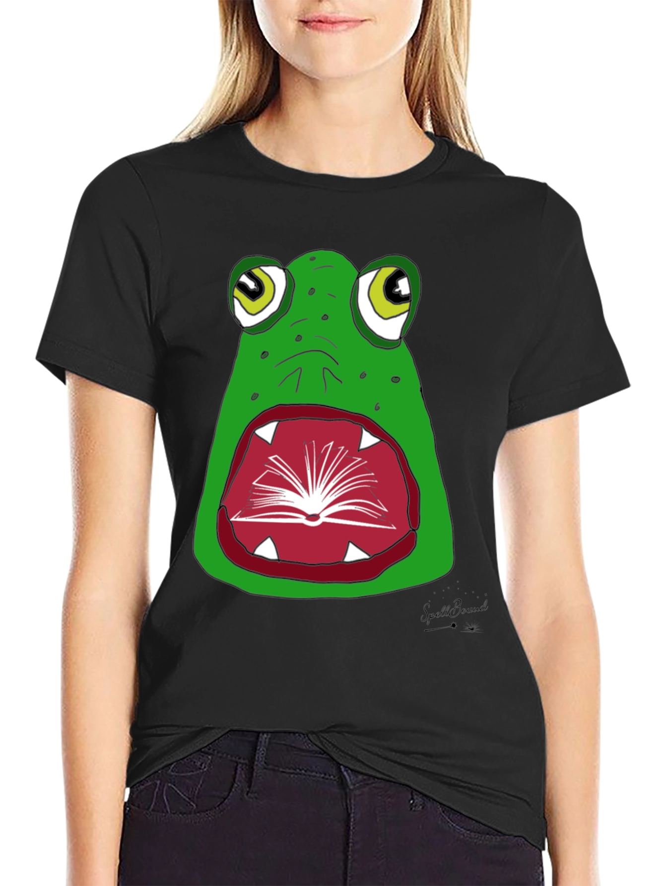 Frog Bookworm Graphic T-Shirt - Read and Ribbit!