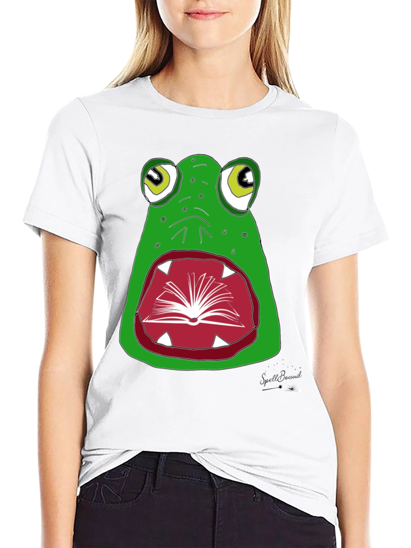 Frog Bookworm Graphic T-Shirt - Read and Ribbit!