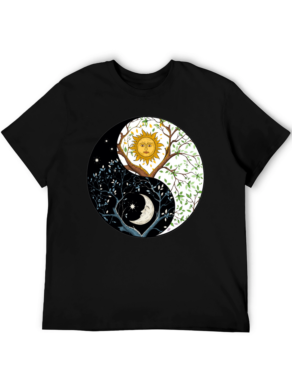 Yin Yang Sun Moon Tree T-Shirt
