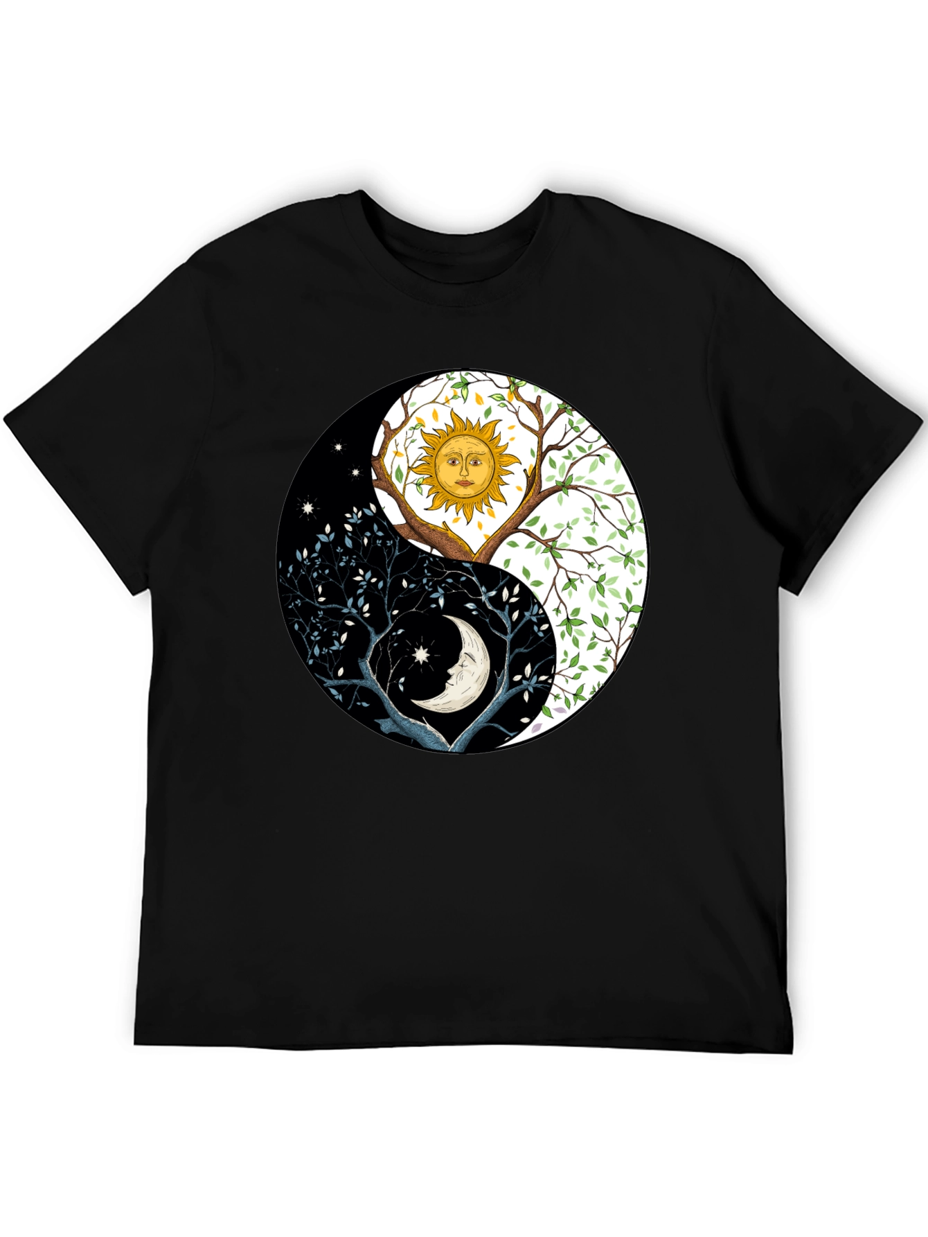 Yin Yang Sun Moon Tree T-Shirt