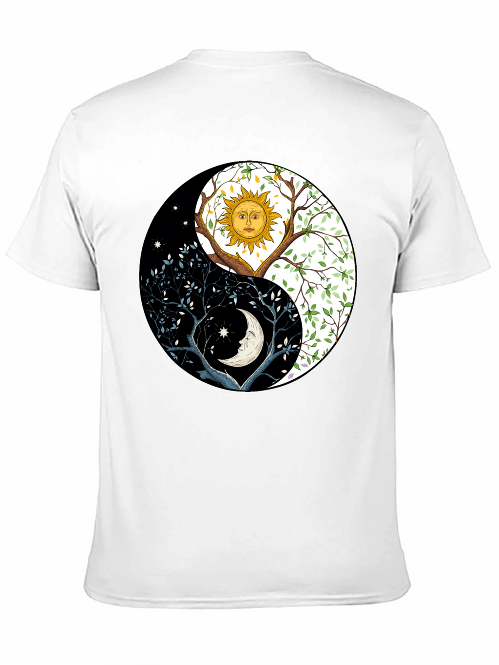 Yin Yang Sun Moon Tree T-Shirt