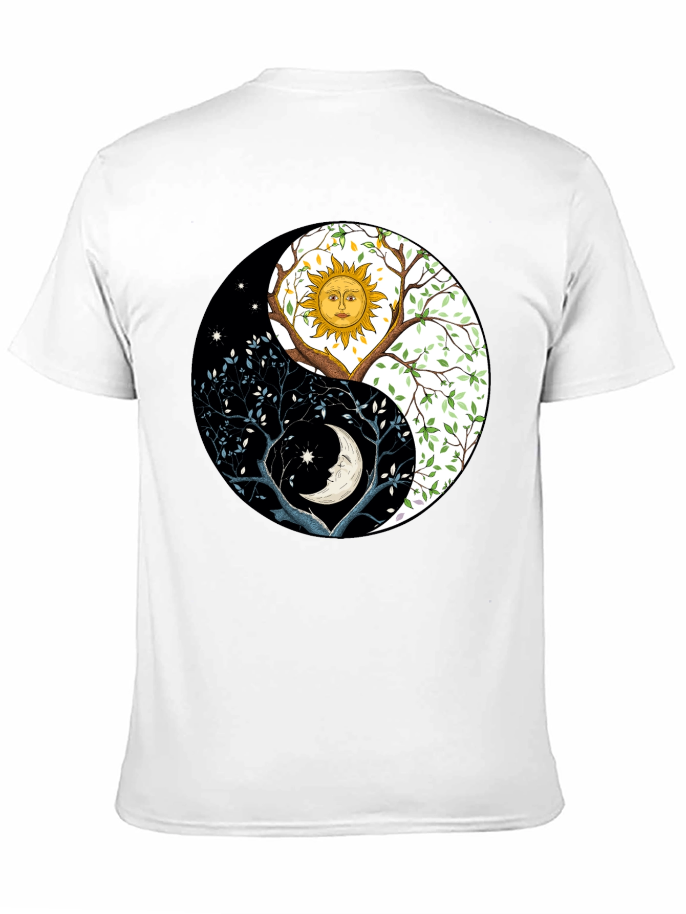 Yin Yang Sun Moon Tree T-Shirt