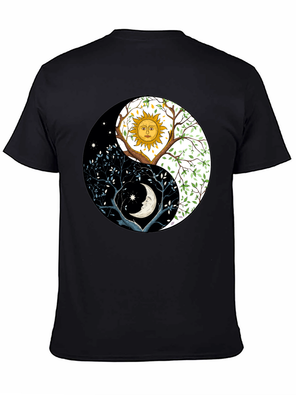 Yin Yang Sun Moon Tree T-Shirt