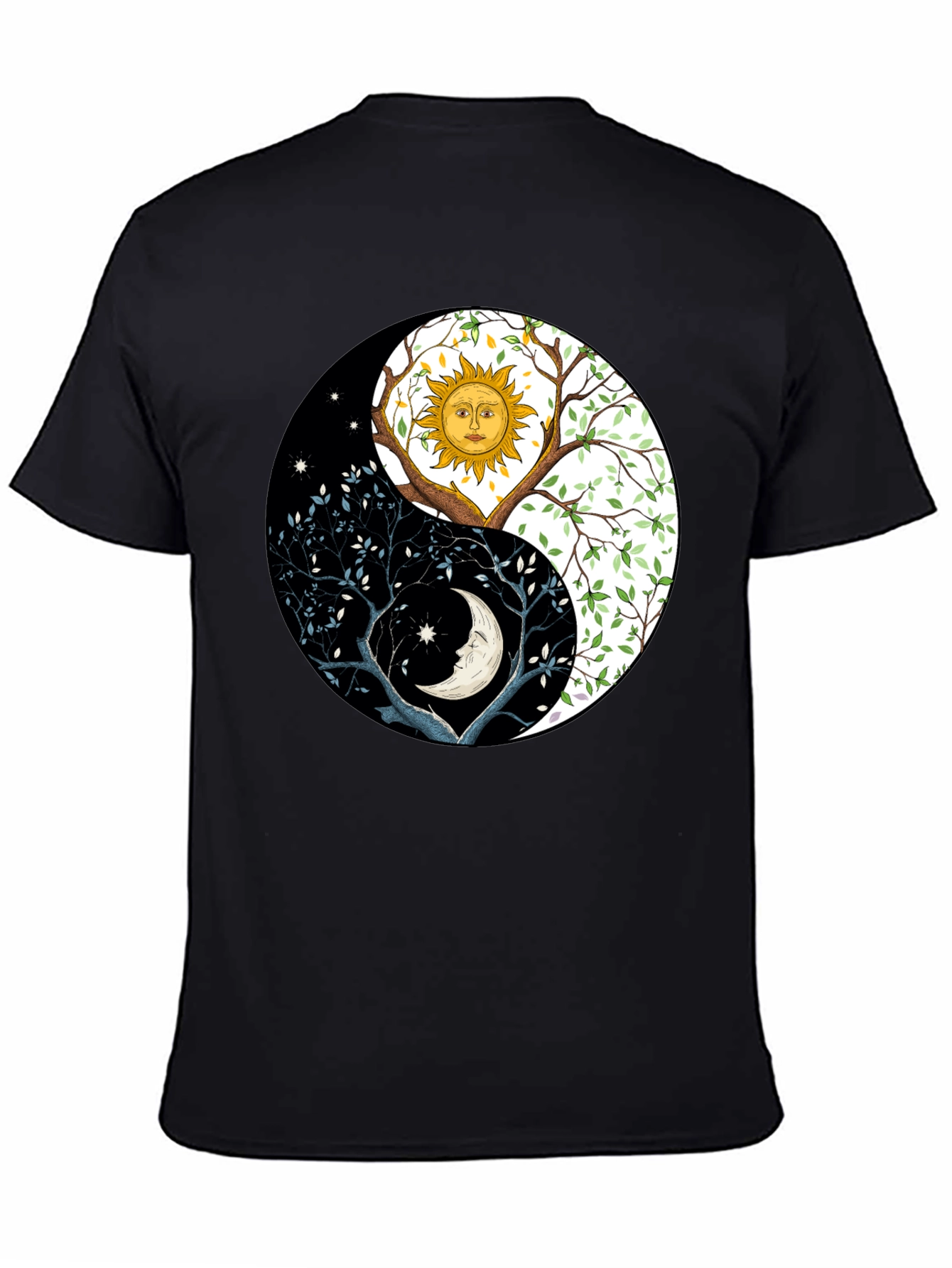 Yin Yang Sun Moon Tree T-Shirt