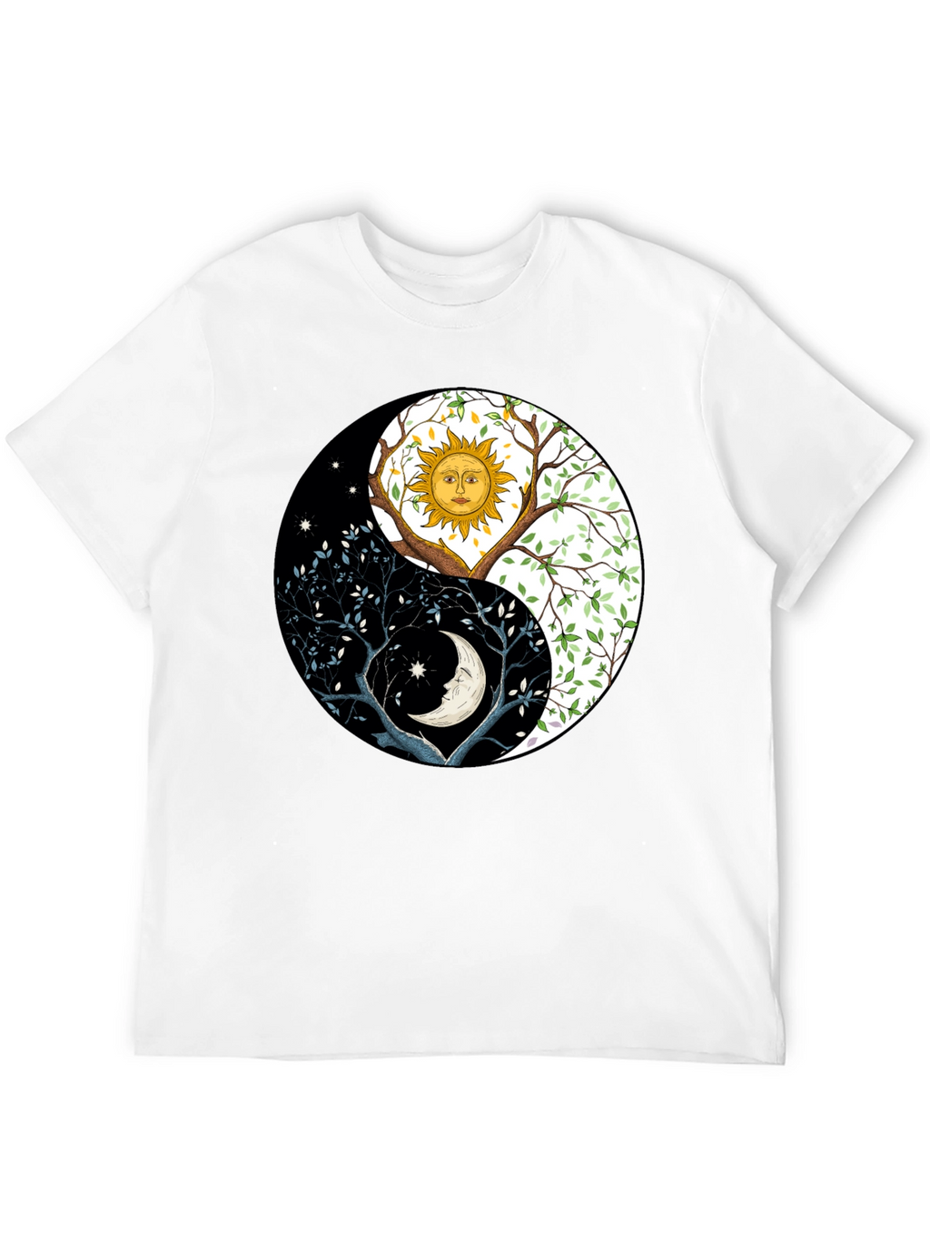 Yin Yang Sun Moon Tree T-Shirt