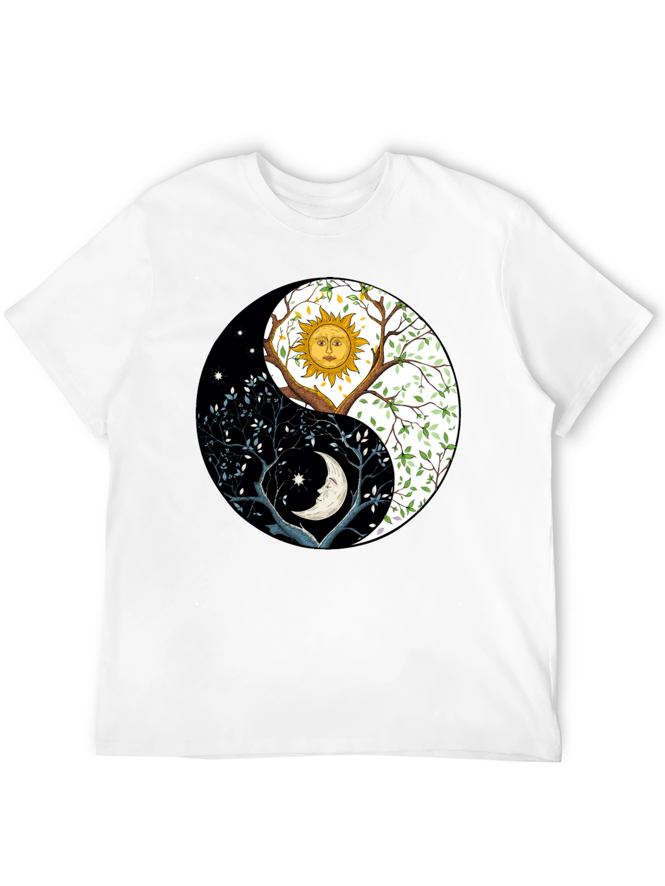 Yin Yang Sun Moon Tree T-Shirt