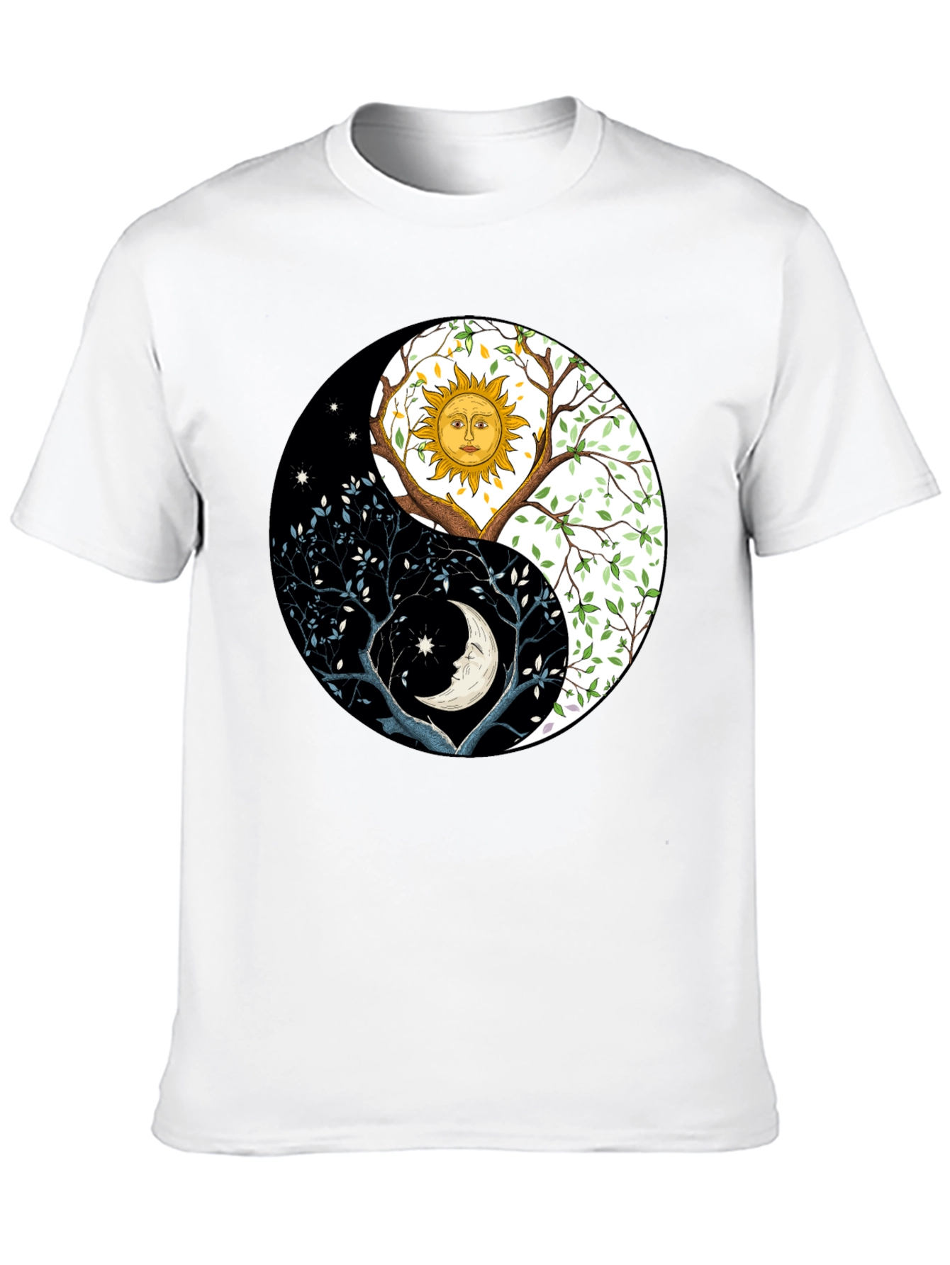 Yin Yang Sun Moon Tree T-Shirt